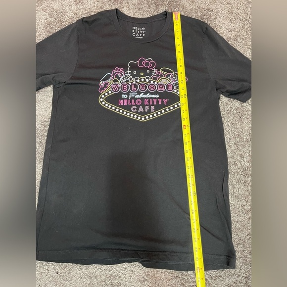 Hello Kitty Cafe black short sleeve shirt T-shirt women’s size XL - Picture 7 of 8